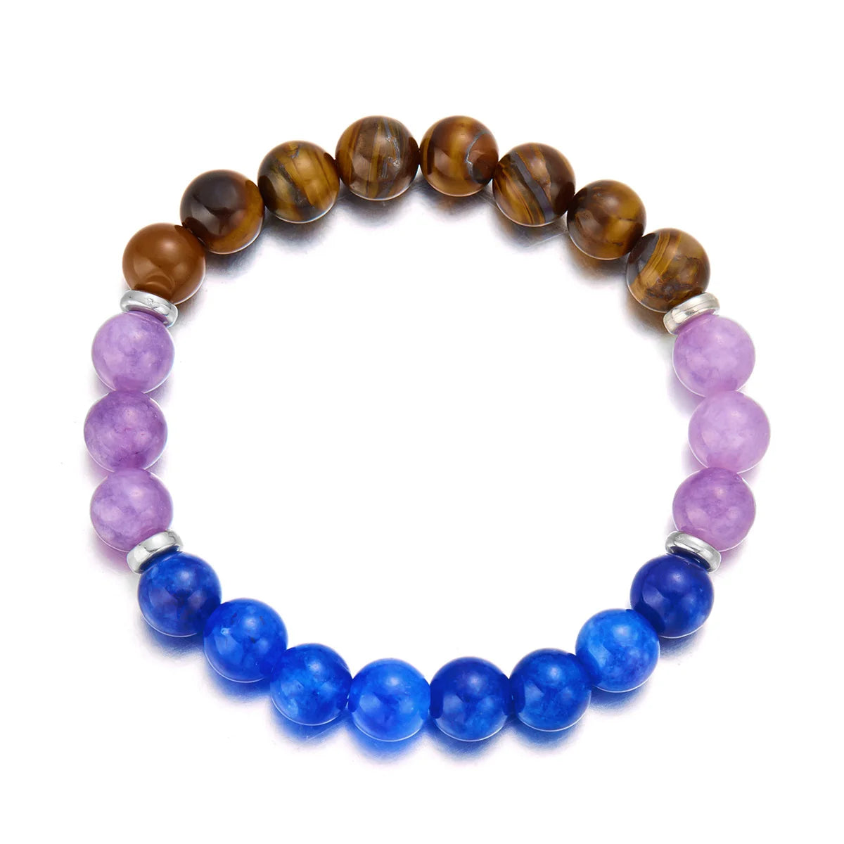 Anxiety relief bracelet with soft colored beads