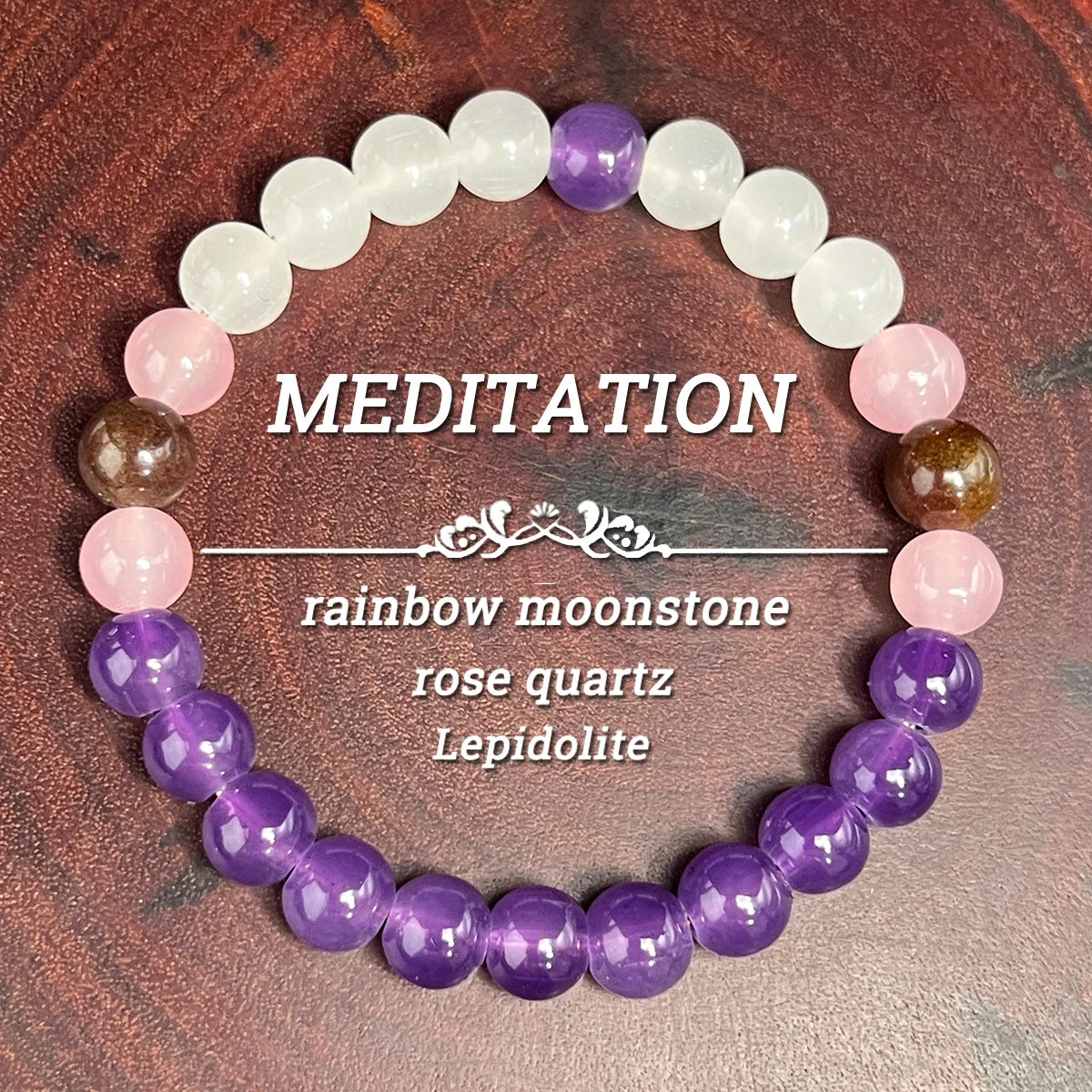 Celestia Calm Meditation Bracelet with healing stones