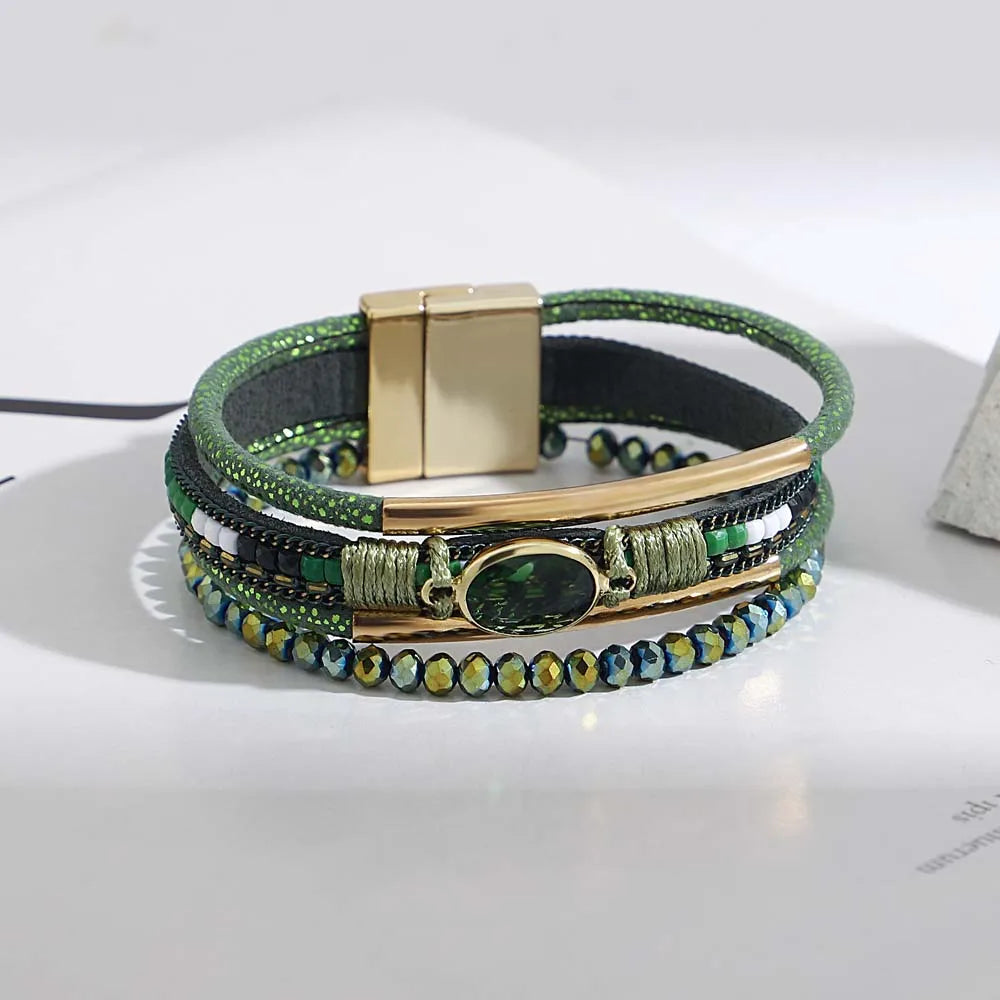 Charm bracelet featuring premium crystal accents
