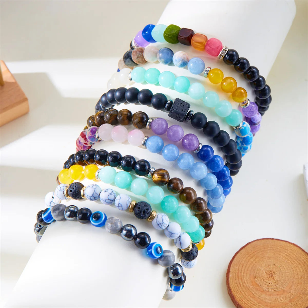 Elegant charm bracelets for women with healing stones