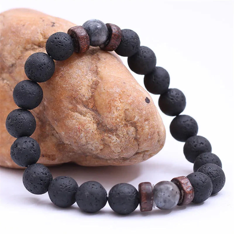 Fashionable healing bracelet with rope chain