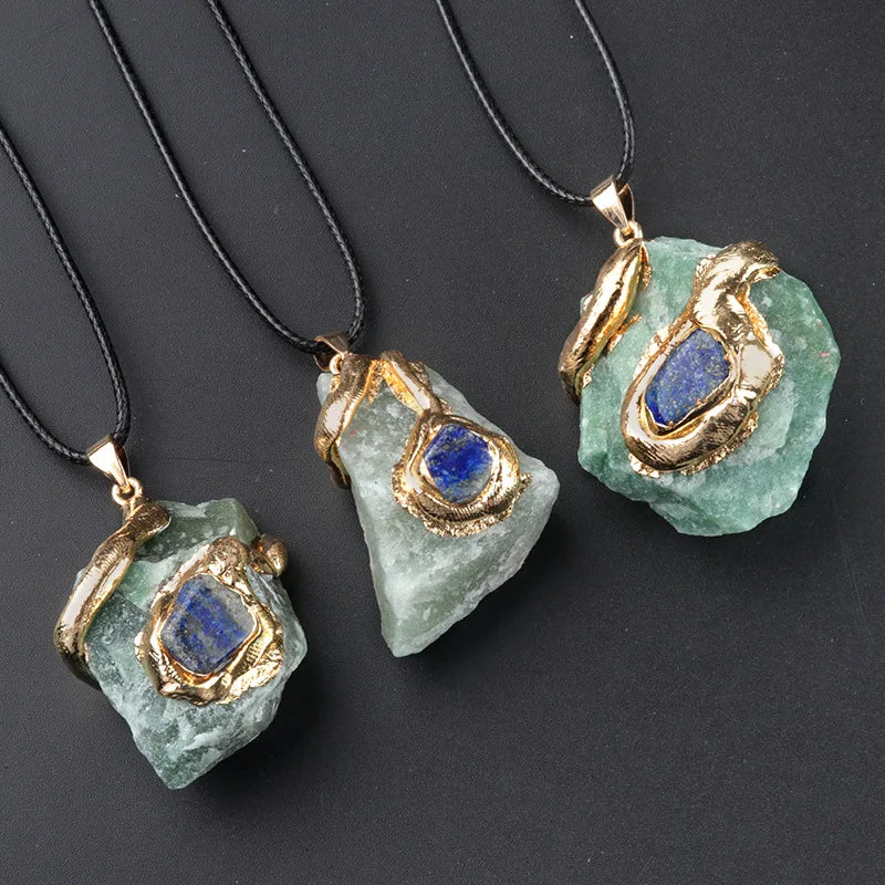 Fluorite chakra pendant necklace for spiritual healing