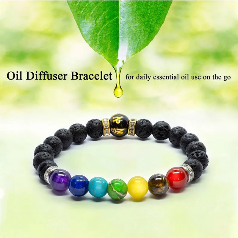 "Handmade chakra bracelet for reiki and spiritual balance"