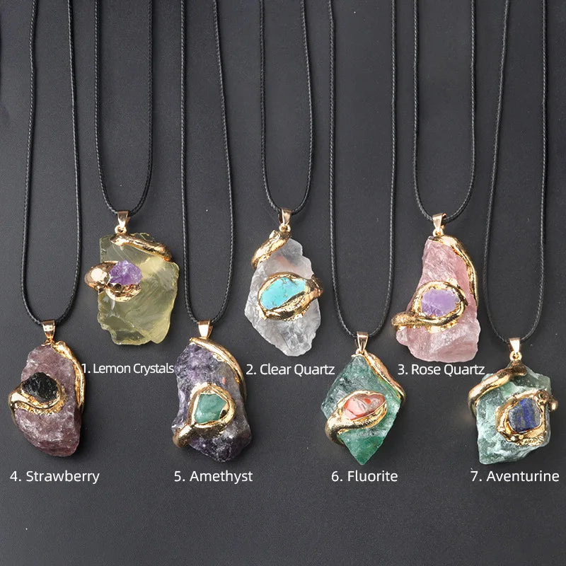 Handmade chakra jewelry featuring natural stones