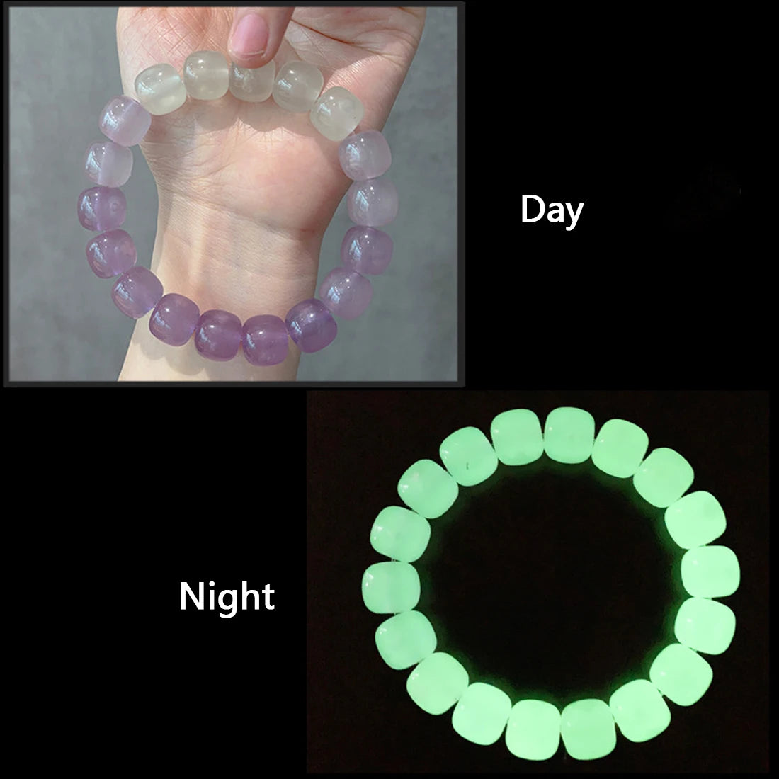 Natural stone-style glowing bracelet