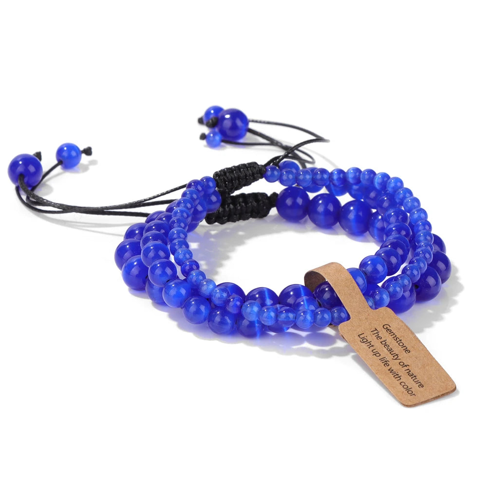 Nature-inspired beaded bracelet with adjustable fit