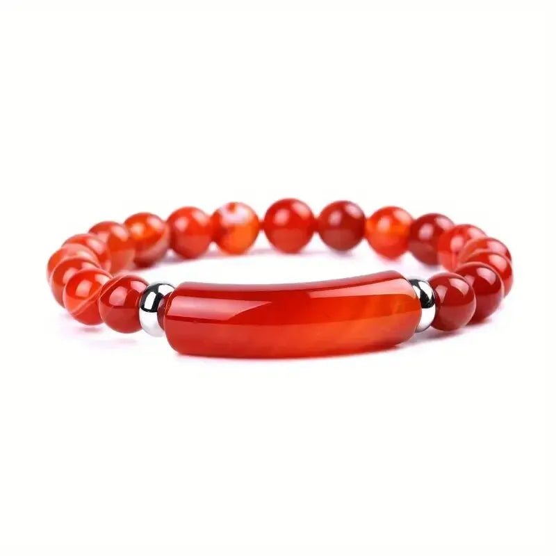 Onyx stone bracelet for grounding and protection