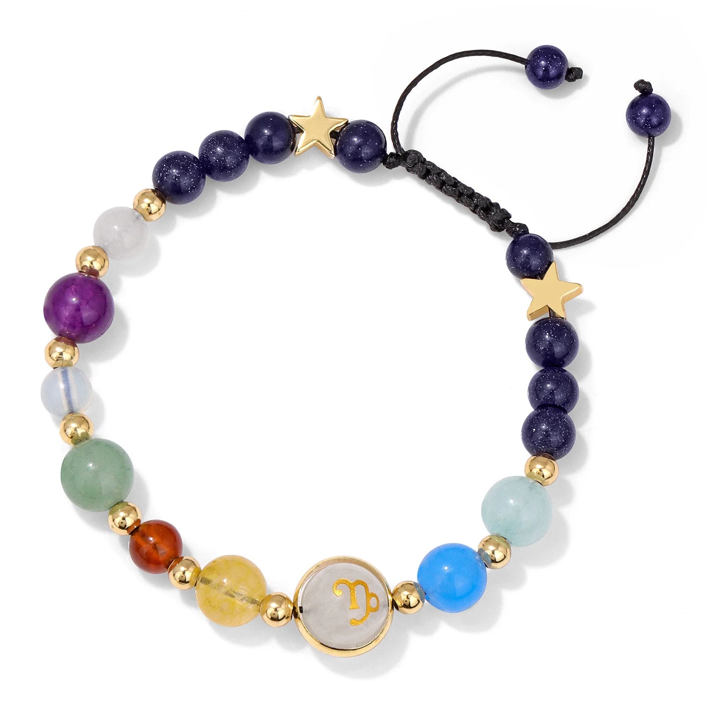 Scorpio zodiac bracelet with grounding natural stones.