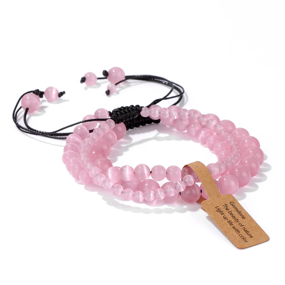 Semi-precious stone bracelet with a spiritual touch