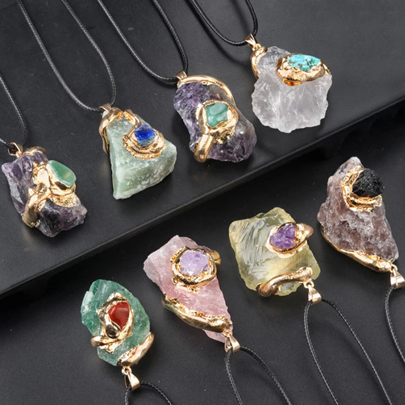 Spiritual gift idea – natural crystal stone necklace