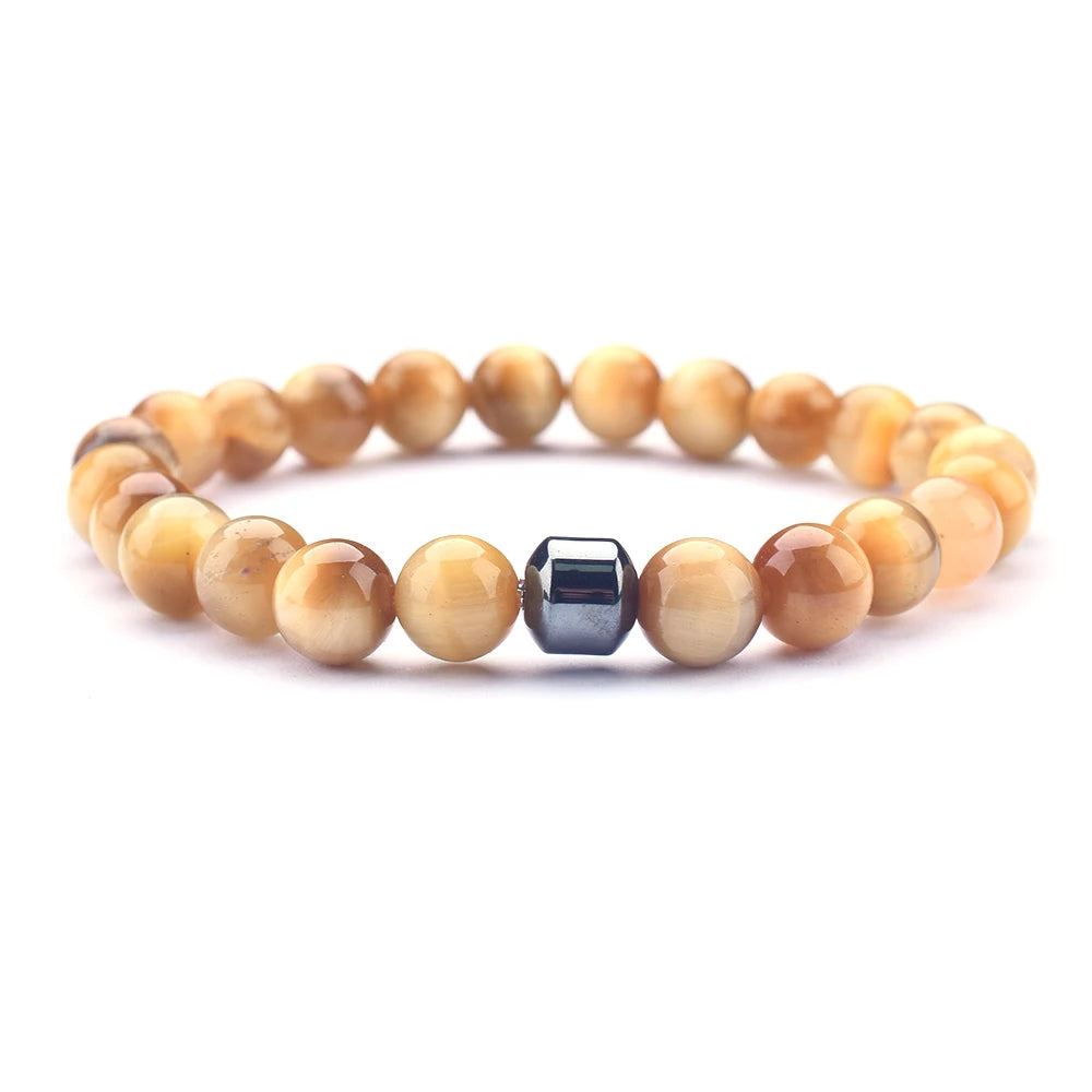 Tiger Eye and Green Aventurine bracelet for energy balance