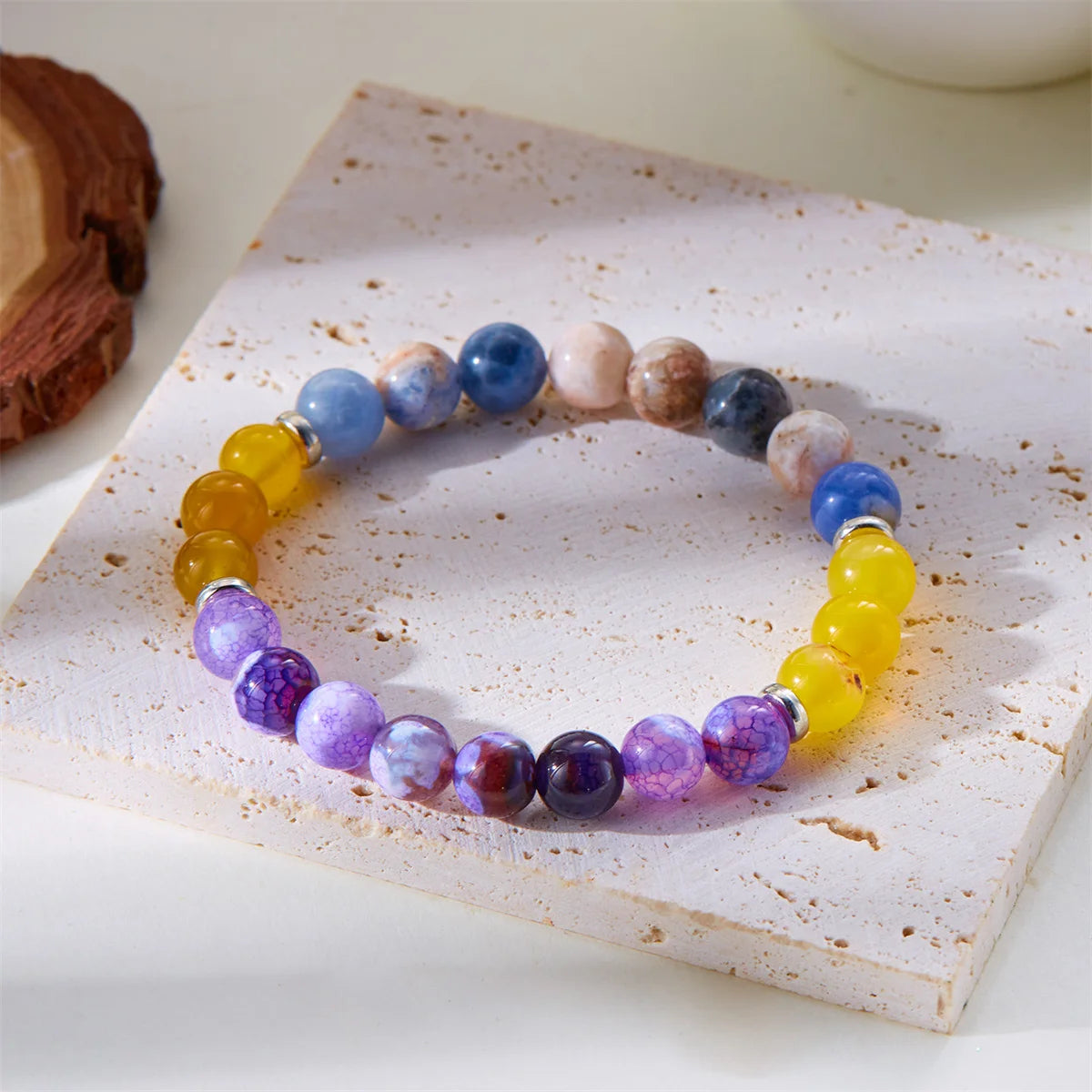 Wealth attraction bracelet featuring jade and gold