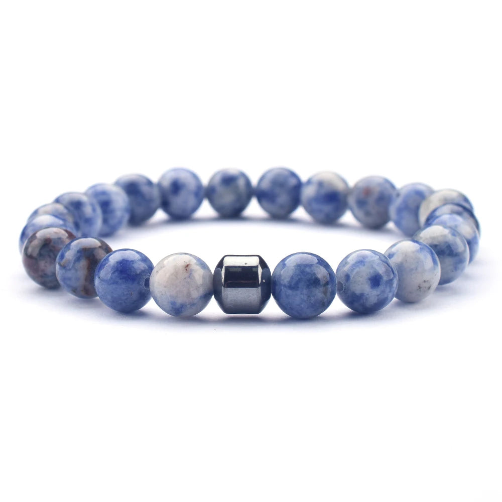 blue spot Bold spiritual bracelet for inner strength