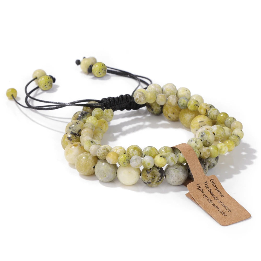 charm bracelet with elegant stone beads