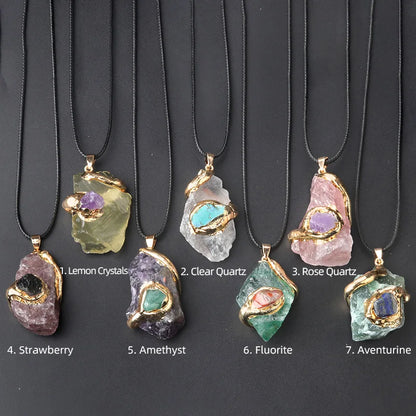 Handmade chakra jewelry featuring natural stones