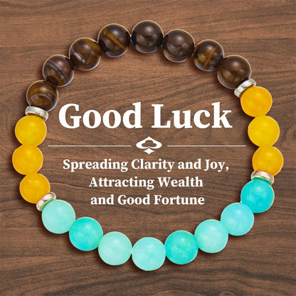 Soft-colored stone bracelets for emotional grounding