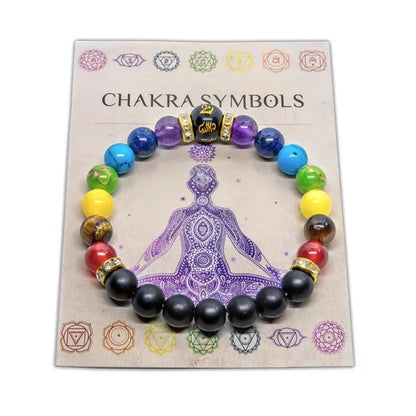 "Spiritual bracelet with energy beads and durable rope design"
