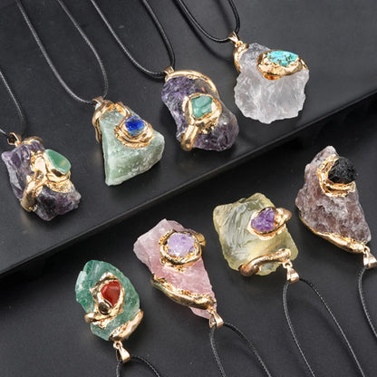 Spiritual gift idea – natural crystal stone necklace
