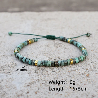 Unisex natural stone bracelet for mindfulness and balance