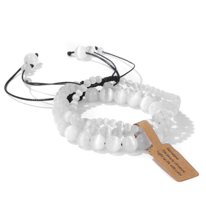 Zen-inspired natural stone bracelet with calming properties